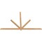 Ekena Millwork Kennewick Timber Gable Bracket, Western Red Cedar, 108"W x 68"H x 1 1/2"D x 3 1/2"F, 15/12 Pitch GBW108X68X0204KEN00SWR - alternate 5